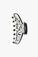 Vintage White & Black Two-Tone Open Scroll Jaw Clip - Anna Sui Sale