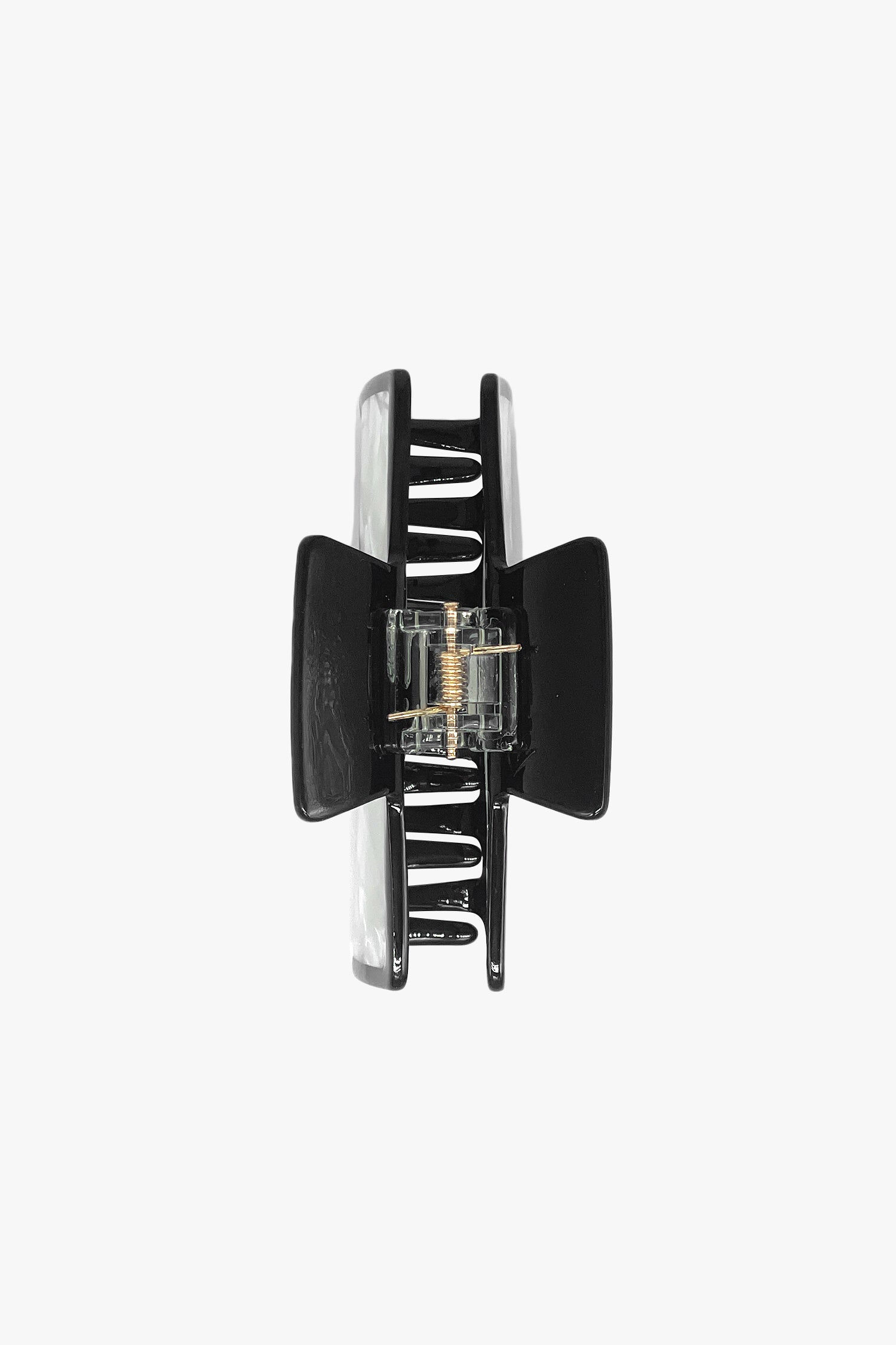 Art Deco Mother of Pearl & Black Rectangle Jaw Clip - Anna Sui Discount