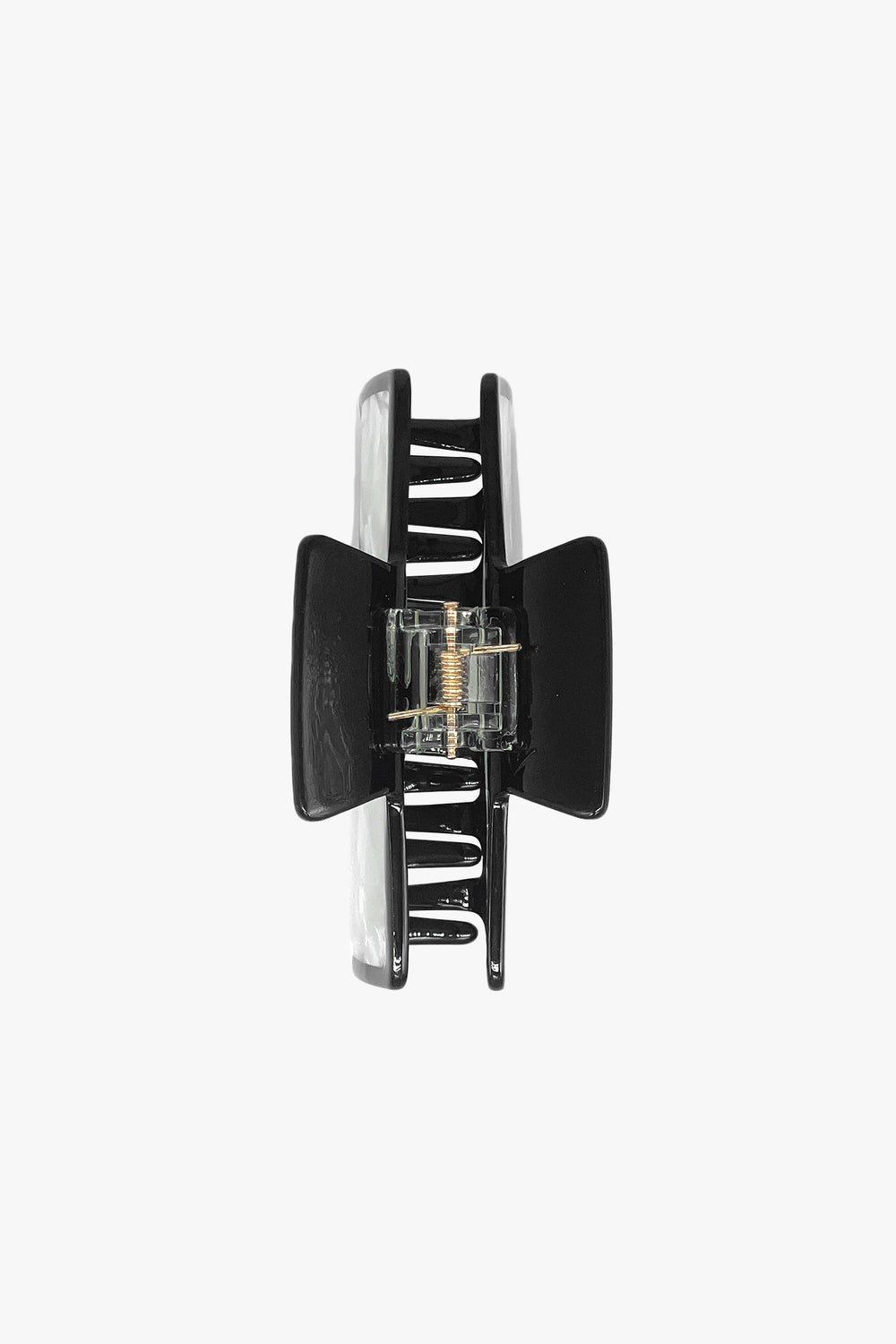 Art Deco Mother of Pearl & Black Rectangle Jaw Clip - Anna Sui Discount