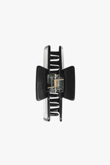 Art Deco Mother of Pearl & Black Rectangle Jaw Clip - Anna Sui Discount