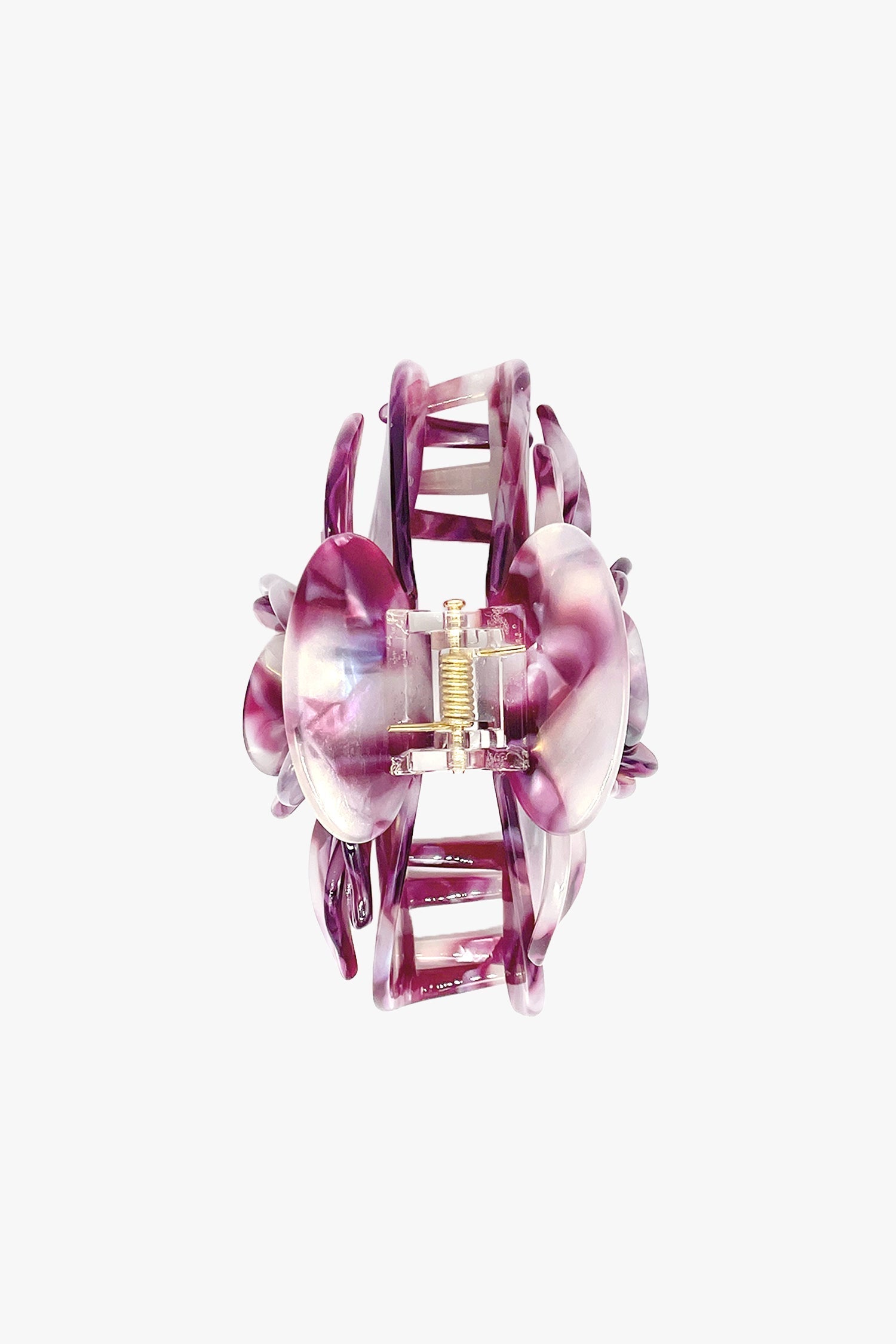 Rose Petal Bar Large Jaw Clip- Purple - Anna Sui US