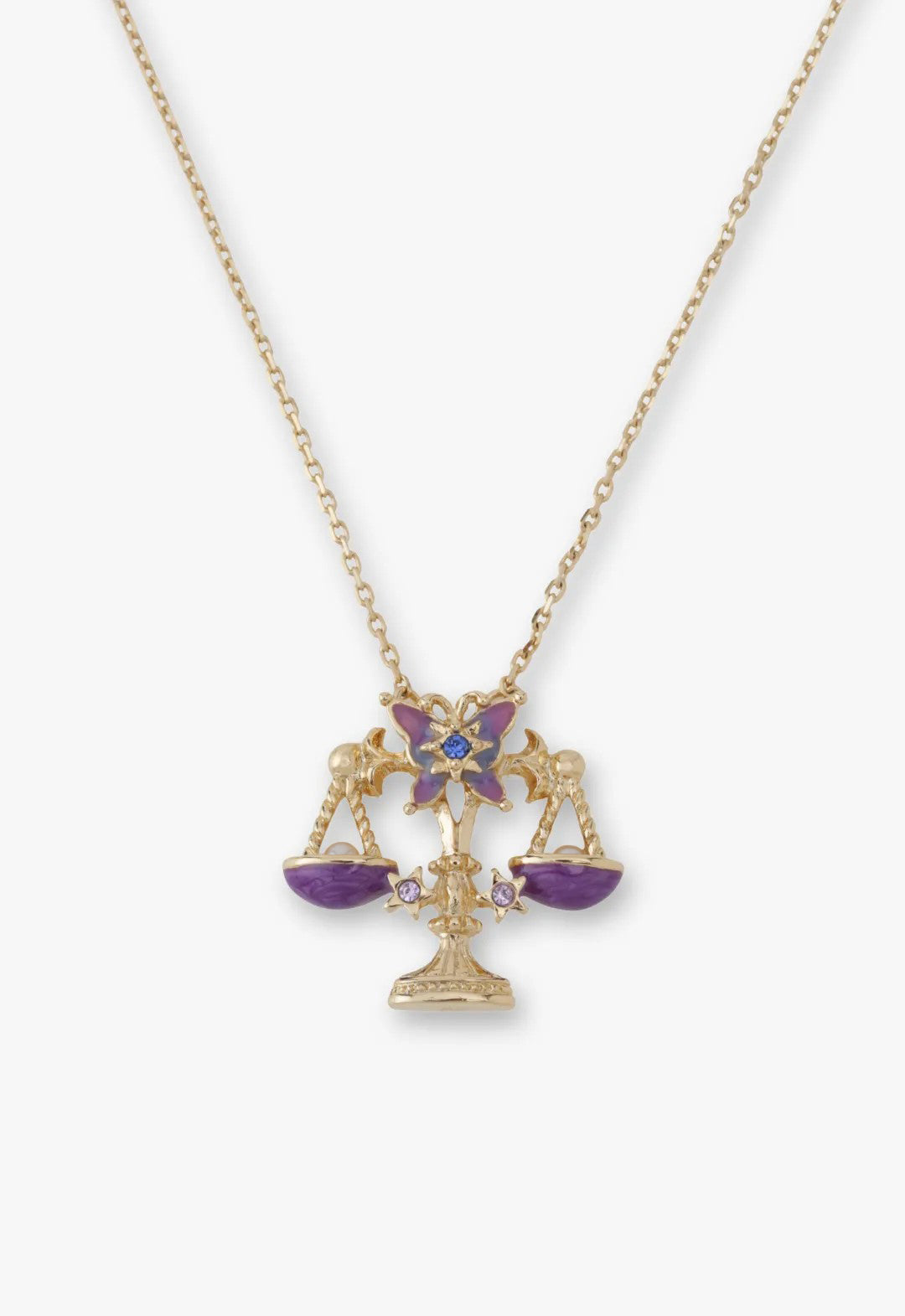 Libra Zodiac Necklace - Anna Sui Sale