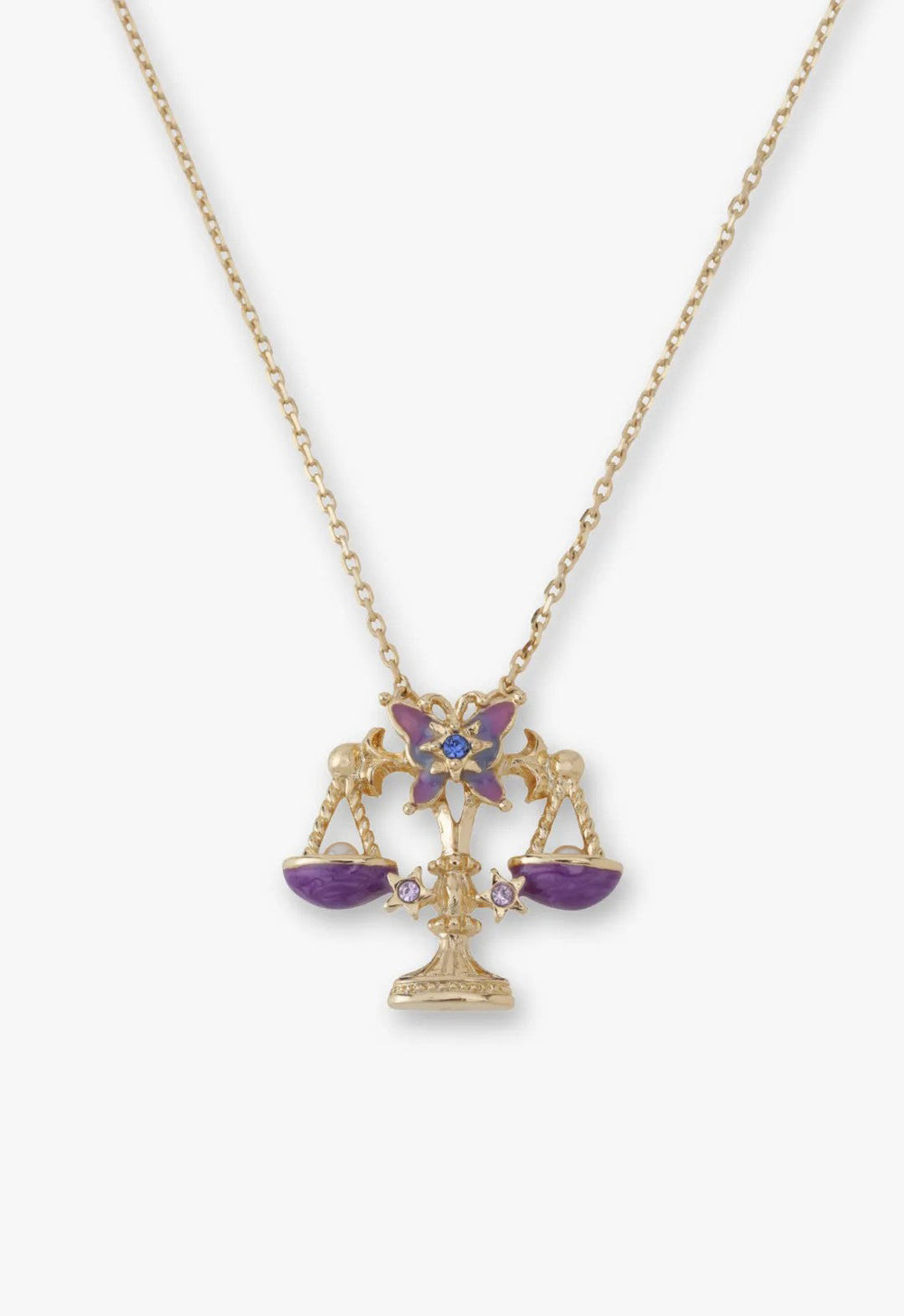 Libra Zodiac Necklace - Anna Sui Sale