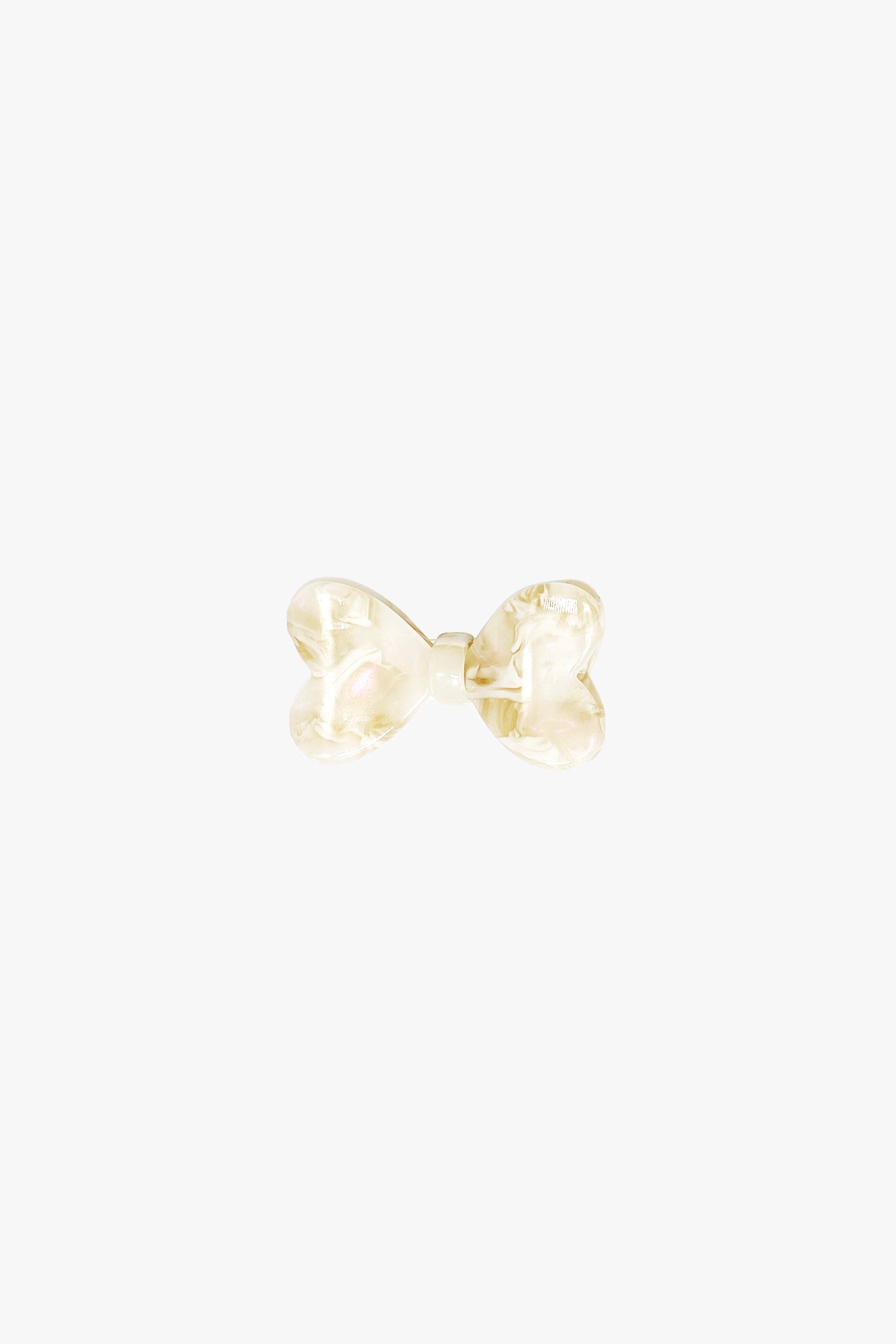 Love Puff Bow Side Clamp- Ivory - Anna Sui Outlet