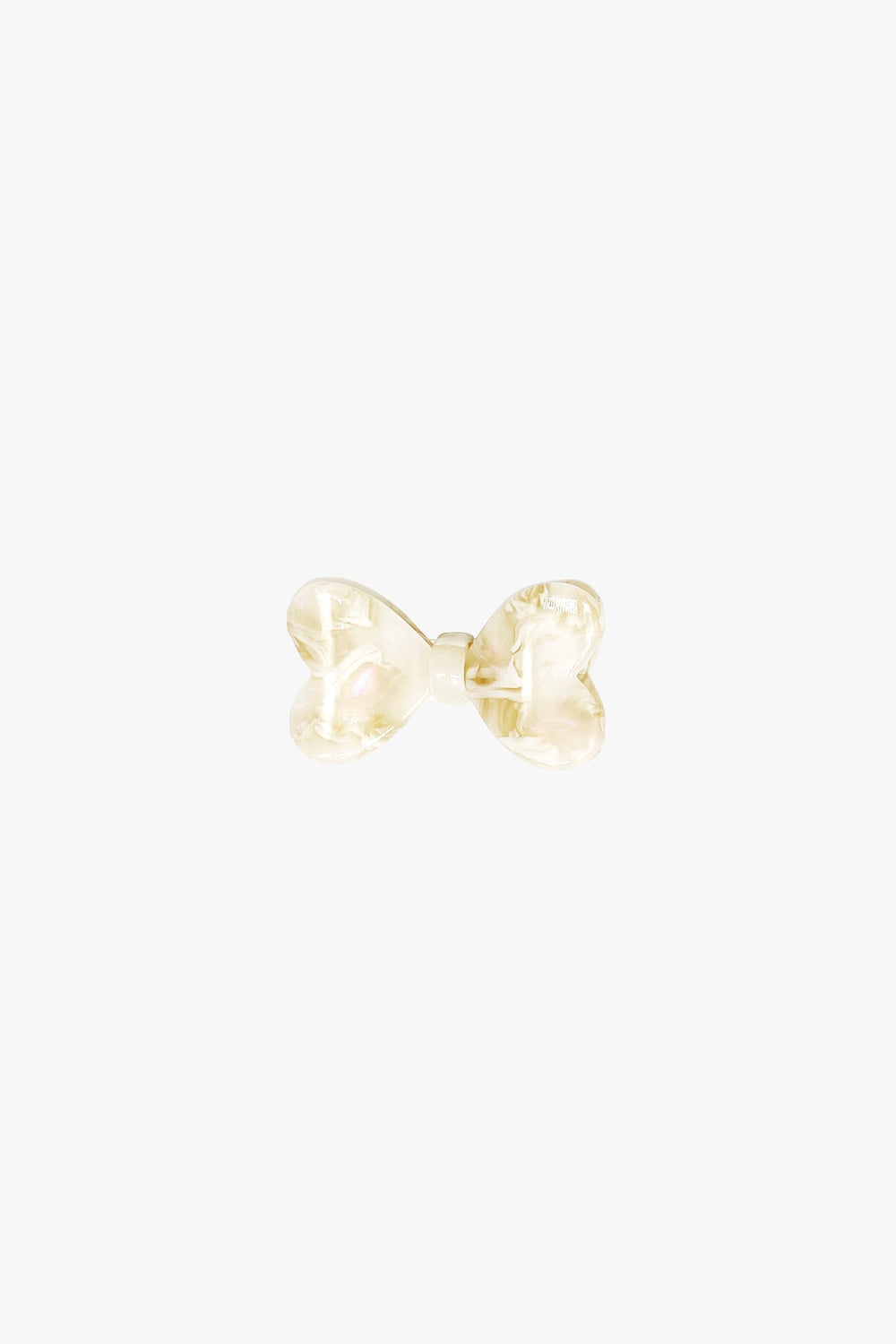 Love Puff Bow Side Clamp- Ivory - Anna Sui Outlet