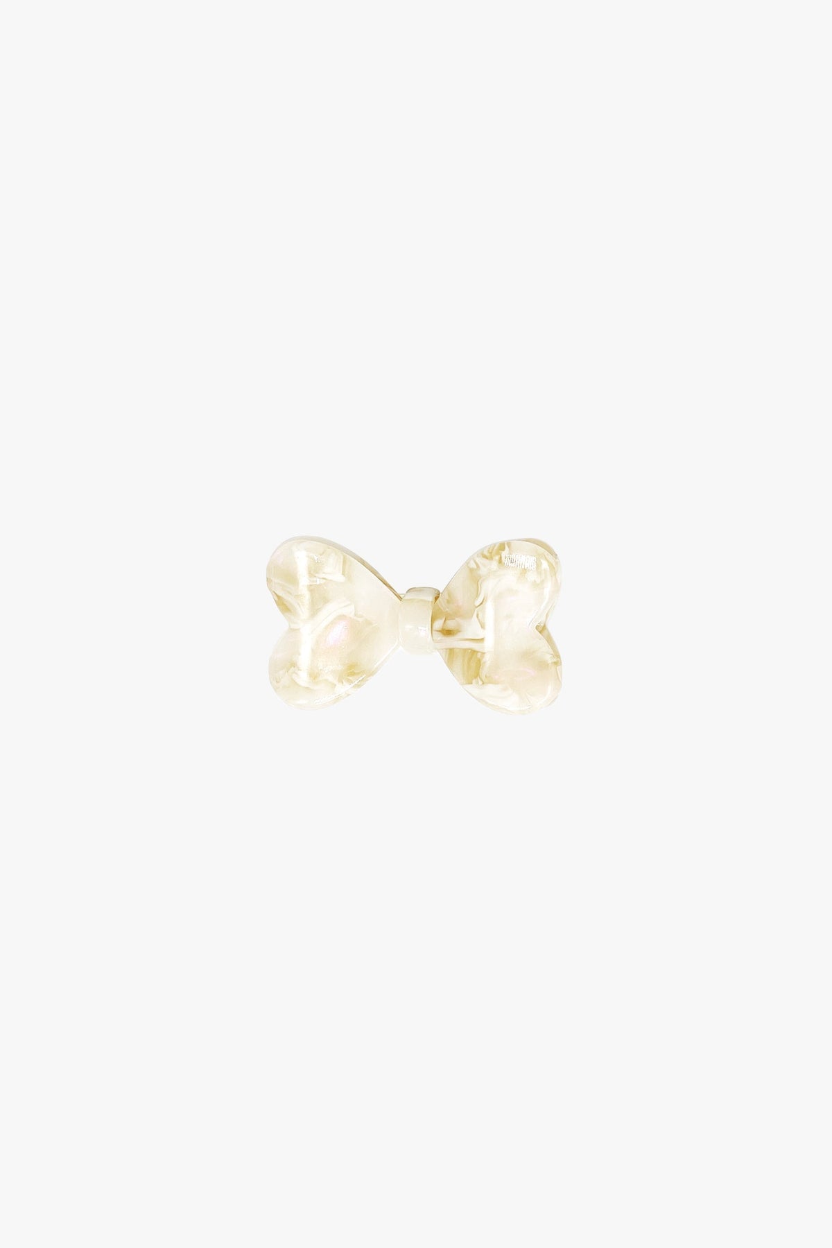 Love Puff Bow Side Clamp- Ivory - Anna Sui Outlet