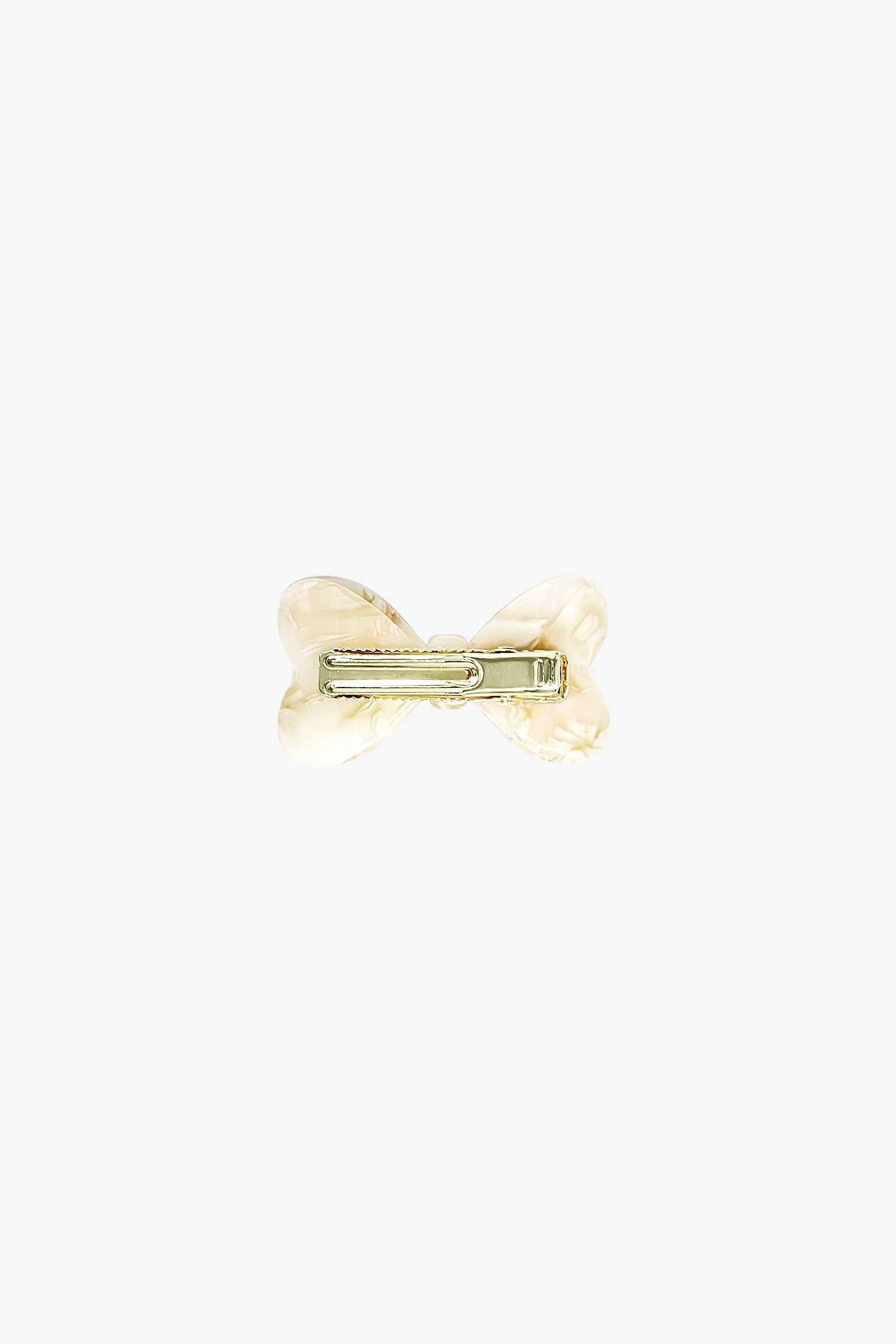 Love Puff Bow Side Clamp- Ivory - Anna Sui Outlet
