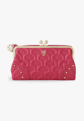Peacock Embossed Wallet - Pink - Anna Sui Outlet