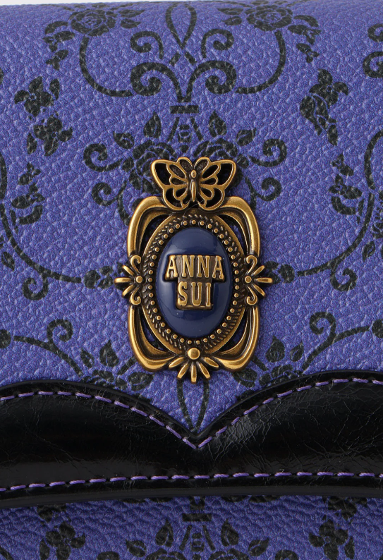 Lacey Roses Wallet - Purple - Anna Sui US
