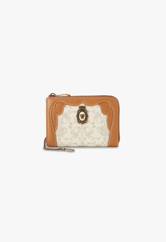 Lacey Roses Small Wallet - Beige - Anna Sui US