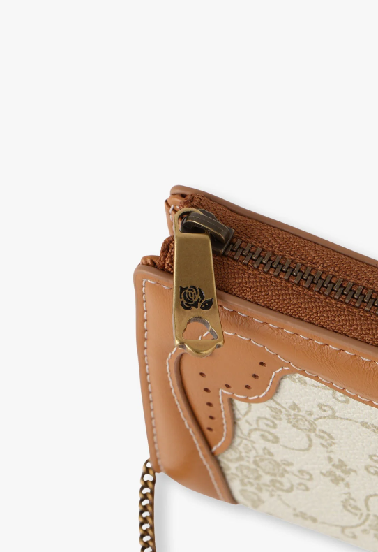 Lacey Roses Small Wallet - Beige - Anna Sui US