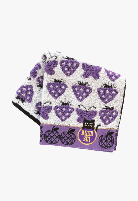 Strawberry Blossom Cat Washcloth - Anna Sui Online