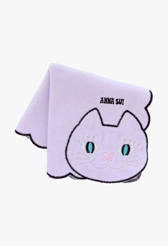 NEW: Cat Embroidery Washcloth - Anna Sui Discount