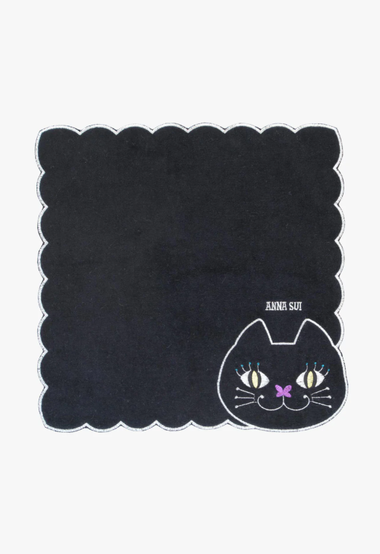 NEW: Cat Embroidery Washcloth - Anna Sui Discount