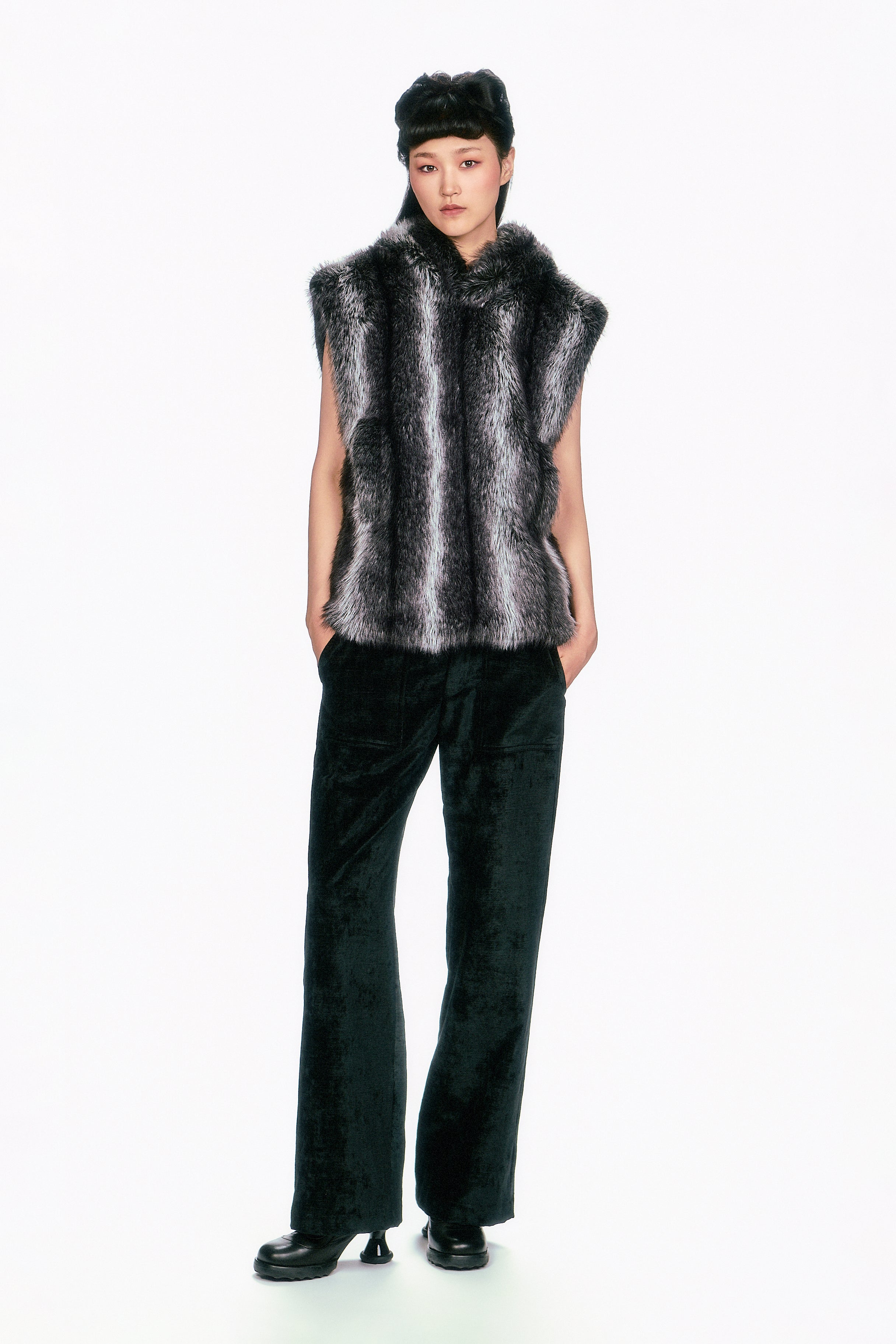 Faux Silver Fox Hoodie - Anna Sui Sale