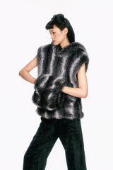 Faux Silver Fox Hoodie - Anna Sui Sale