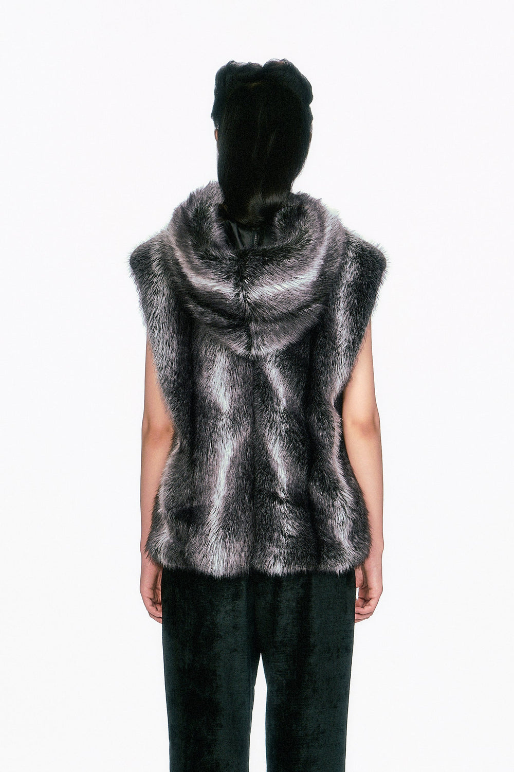 Faux Silver Fox Hoodie - Anna Sui Sale