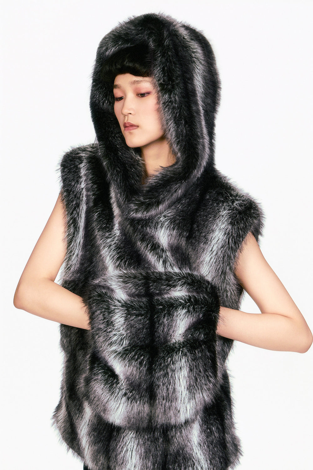 Faux Silver Fox Muff - Anna Sui Discount