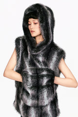 Faux Silver Fox Muff - Anna Sui Discount