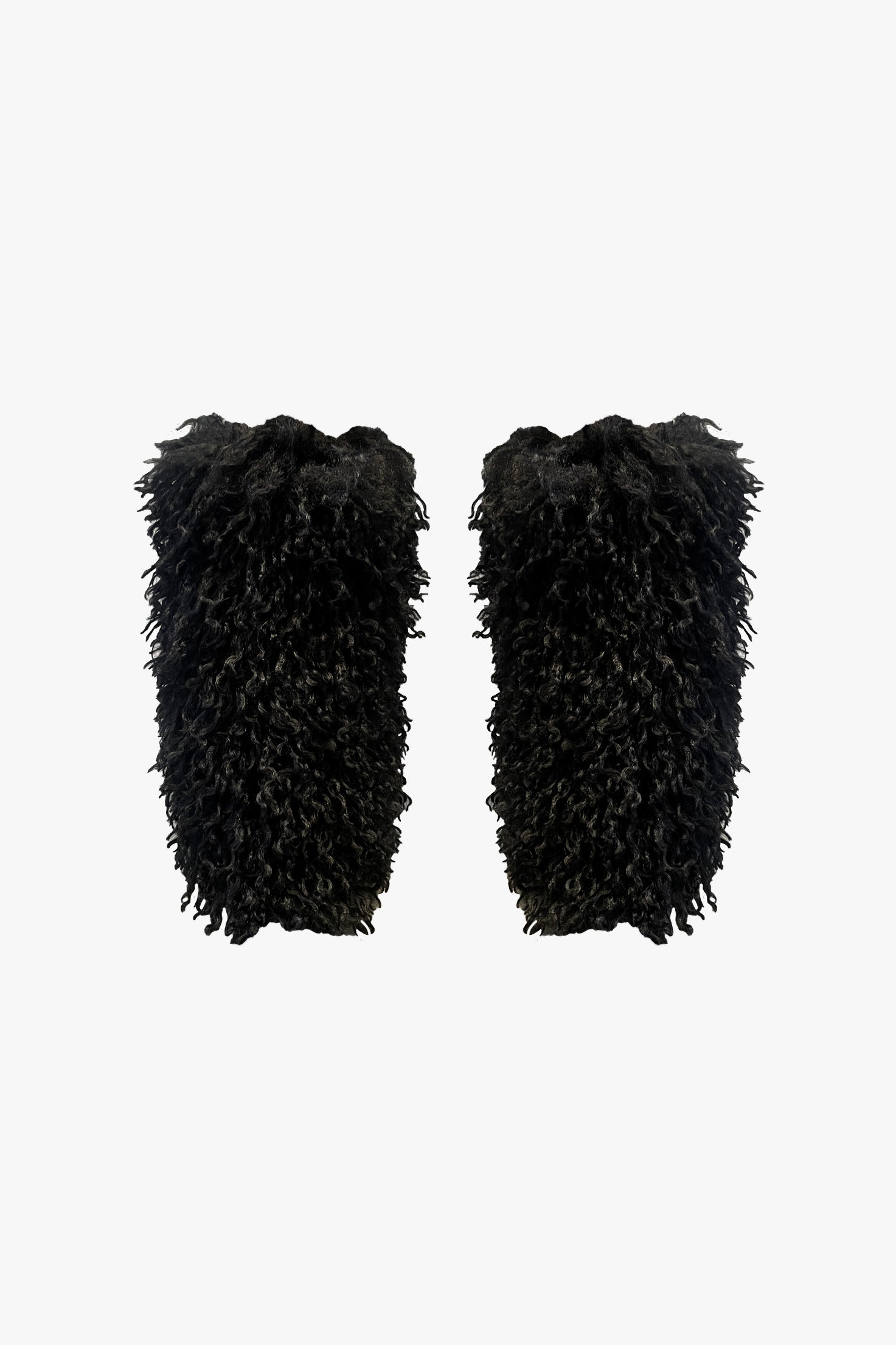 Faux Fur Leg Warmers - Black - Anna Sui US
