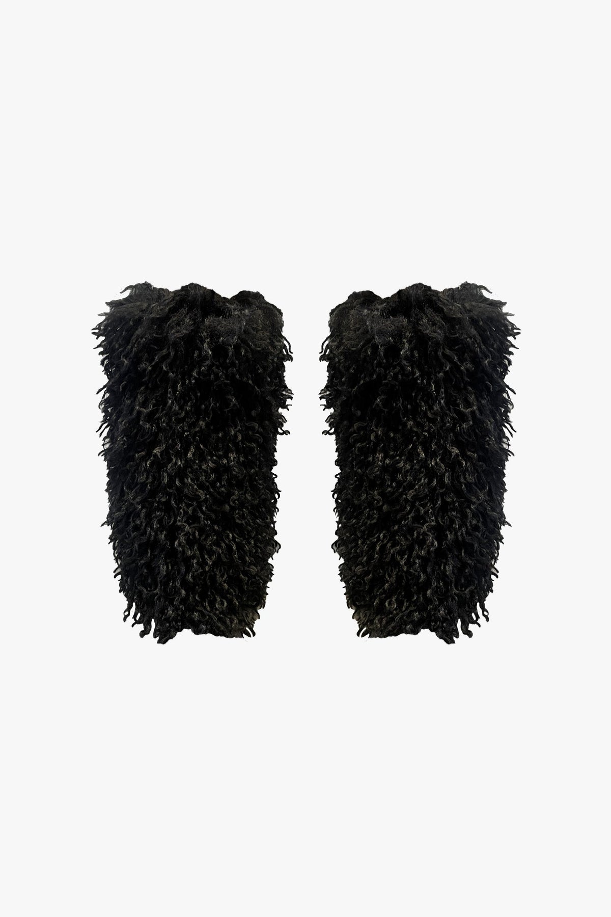 Faux Fur Leg Warmers - Black - Anna Sui US