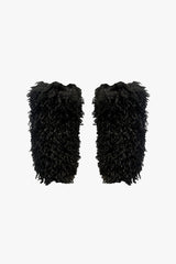 Faux Fur Leg Warmers - Black - Anna Sui US