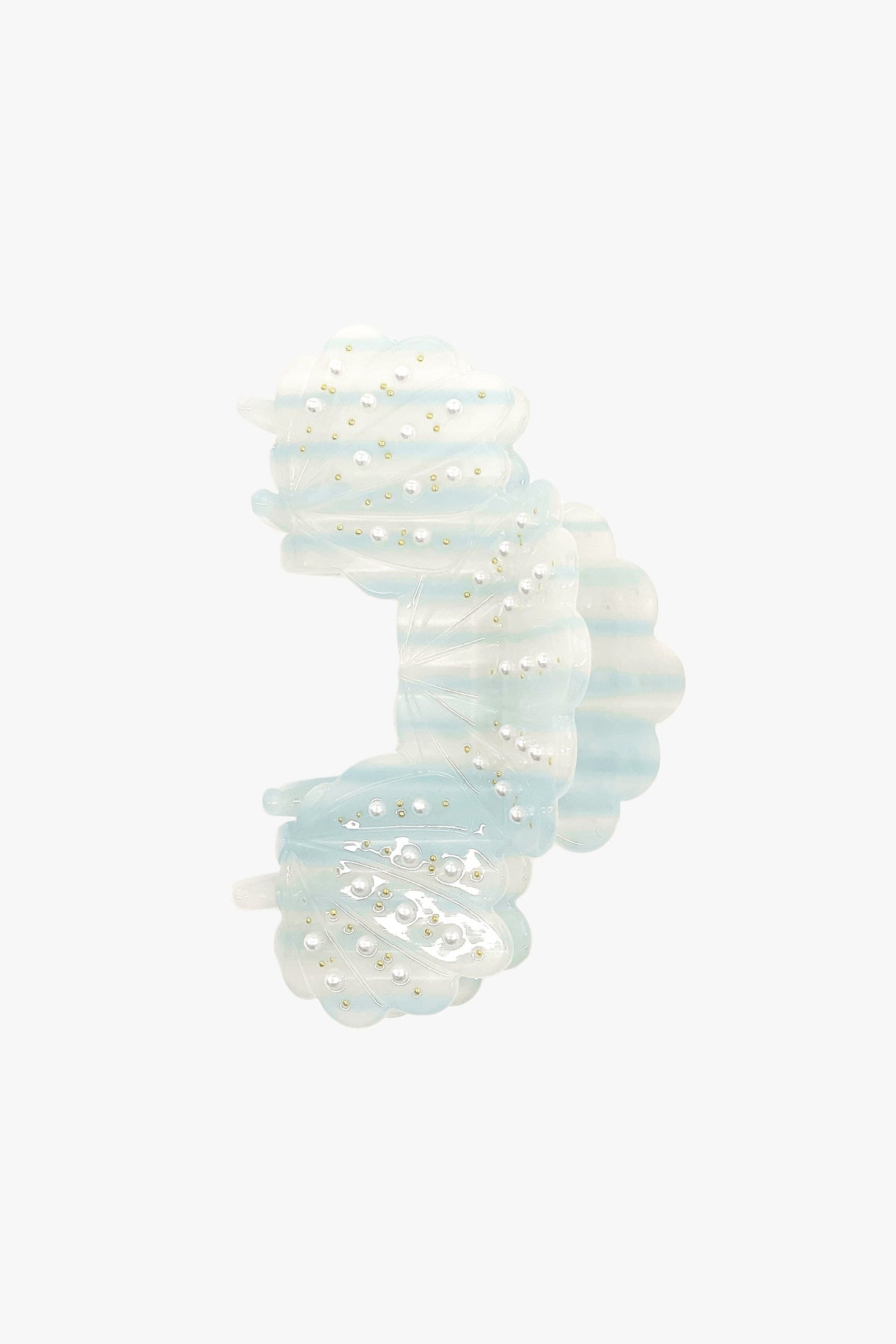 Pearlized Shell Jaw - Blue - Anna Sui Outlet