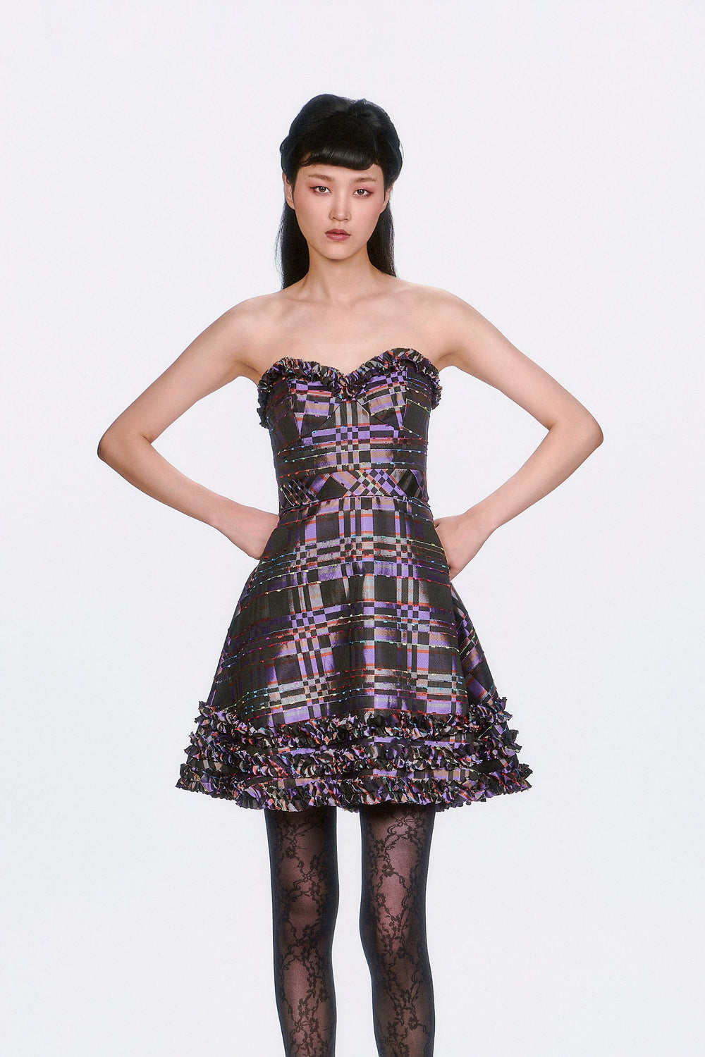 Shangri-La Taffeta Strapless Party Dress - Anna Sui Online