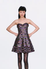 Shangri-La Taffeta Strapless Party Dress - Anna Sui Online