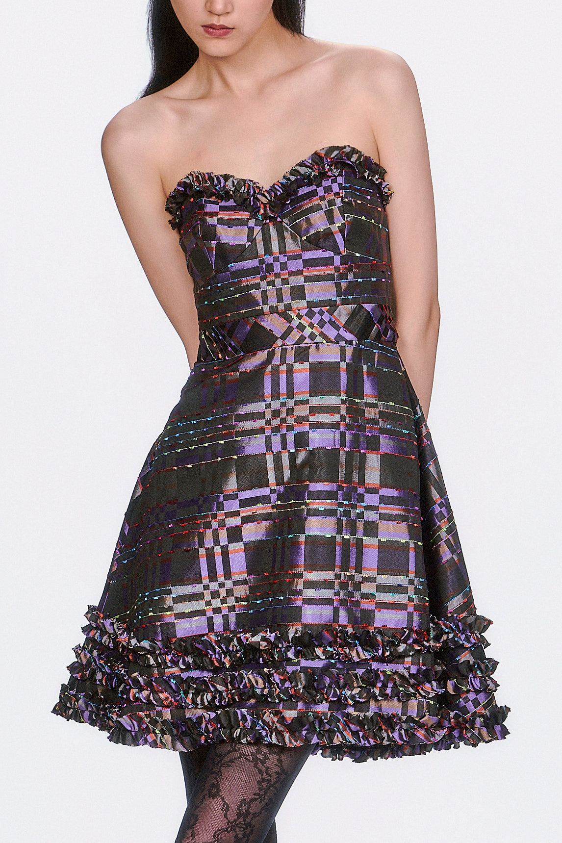 Shangri-La Taffeta Strapless Party Dress - Anna Sui Online