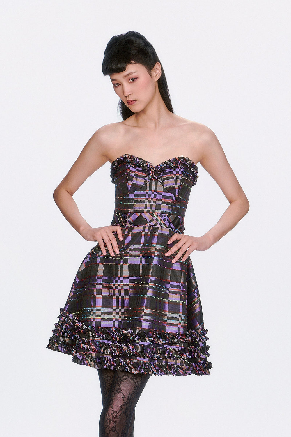 Shangri-La Taffeta Strapless Party Dress - Anna Sui Online