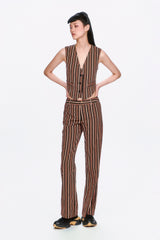 Pinstripe Vest - Anna Sui Outlet