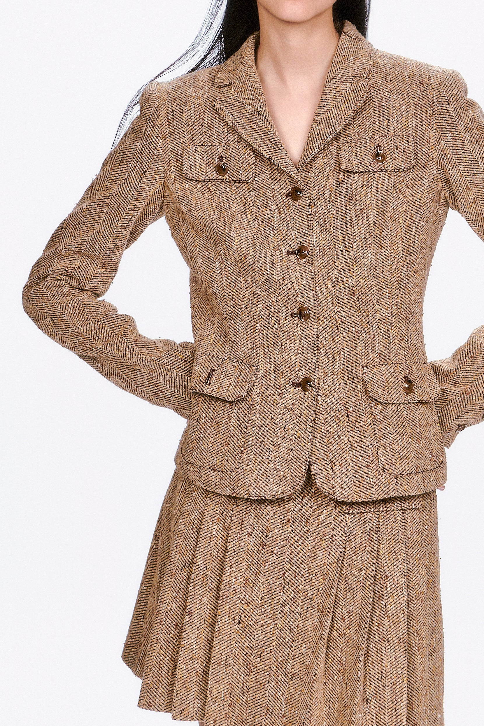 Herringbone Jacket - Anna Sui Outlet