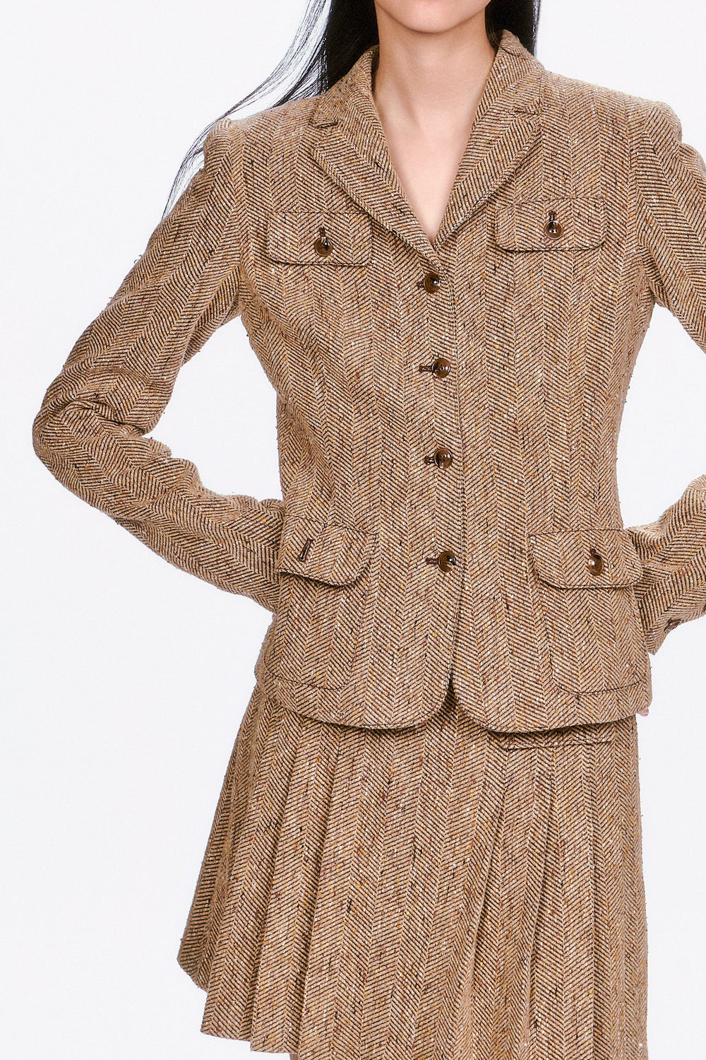 Herringbone Jacket - Anna Sui Outlet