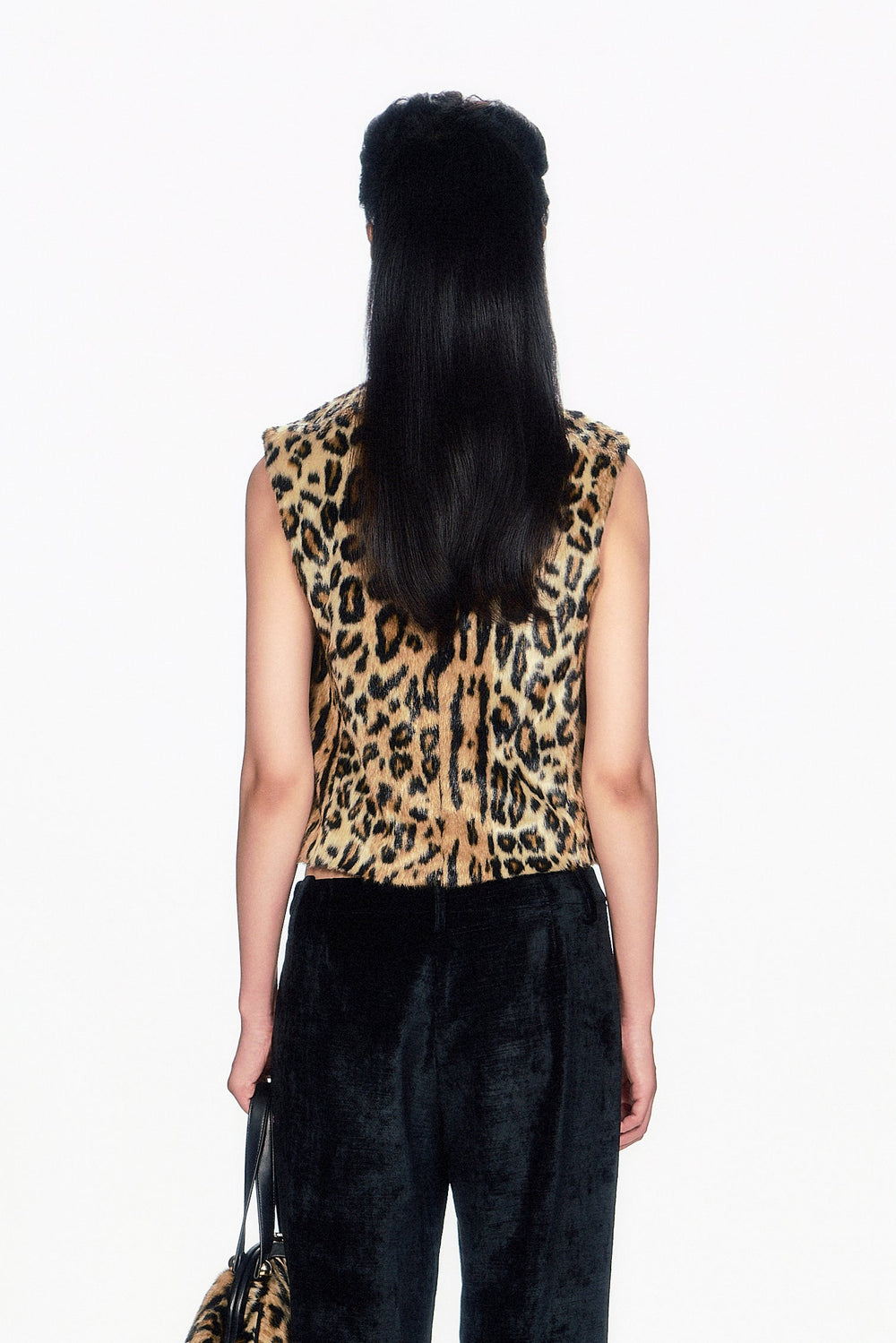 Faux Leopard Sleeveless Top - Anna Sui US