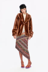 Faux Mink Swing Coat - Anna Sui Discount