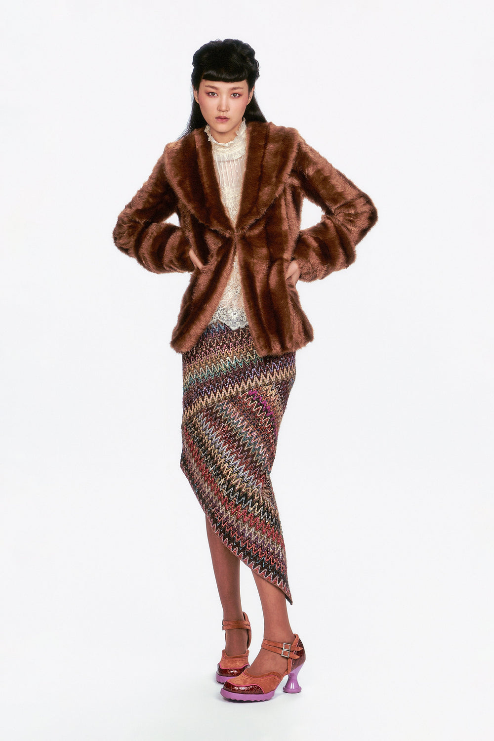 Faux Mink Swing Coat - Anna Sui Discount