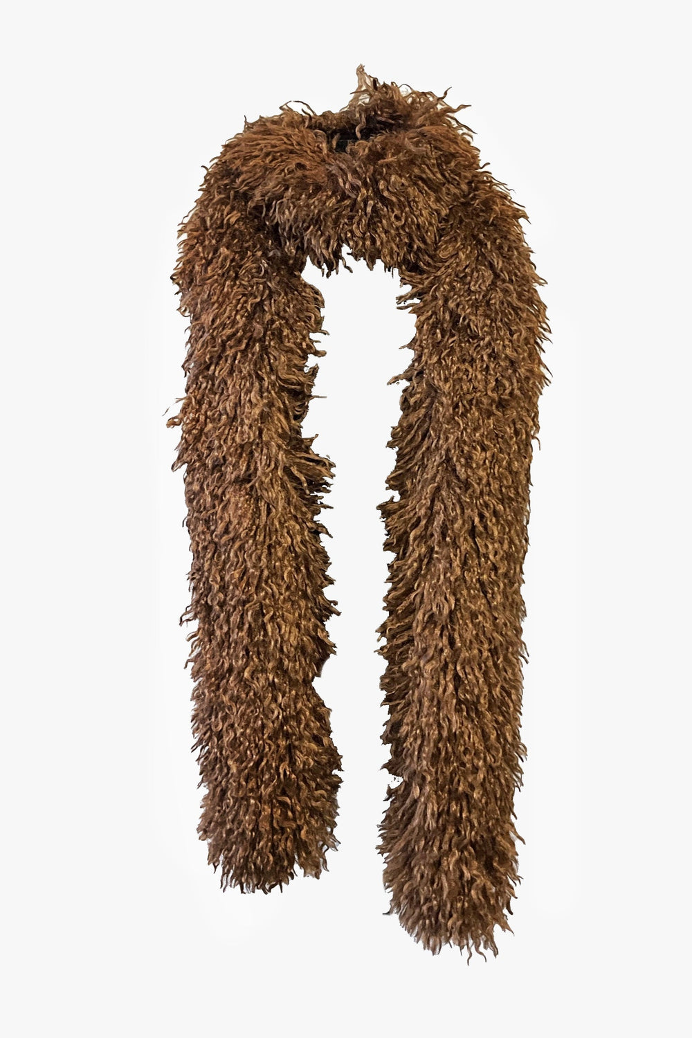 Faux Fur Scarf - Caramel - Anna Sui Sale