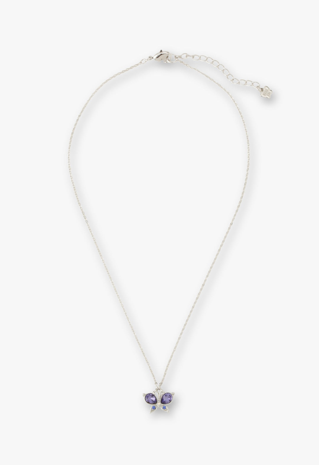 Silver Butterfly Necklace - Anna Sui Sale