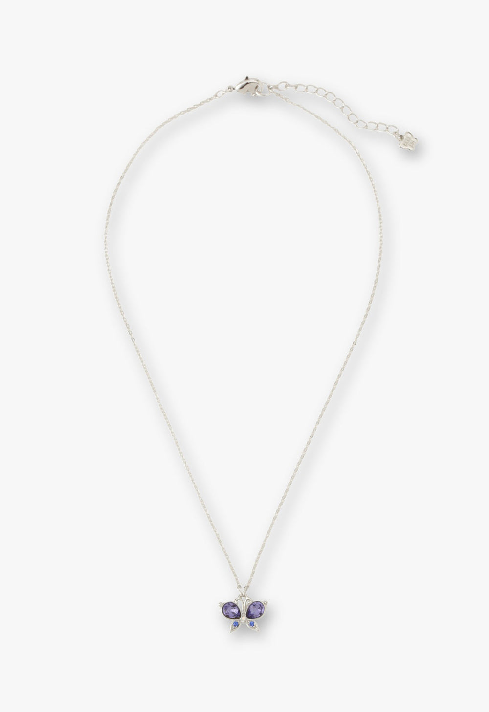 Silver Butterfly Necklace - Anna Sui Sale