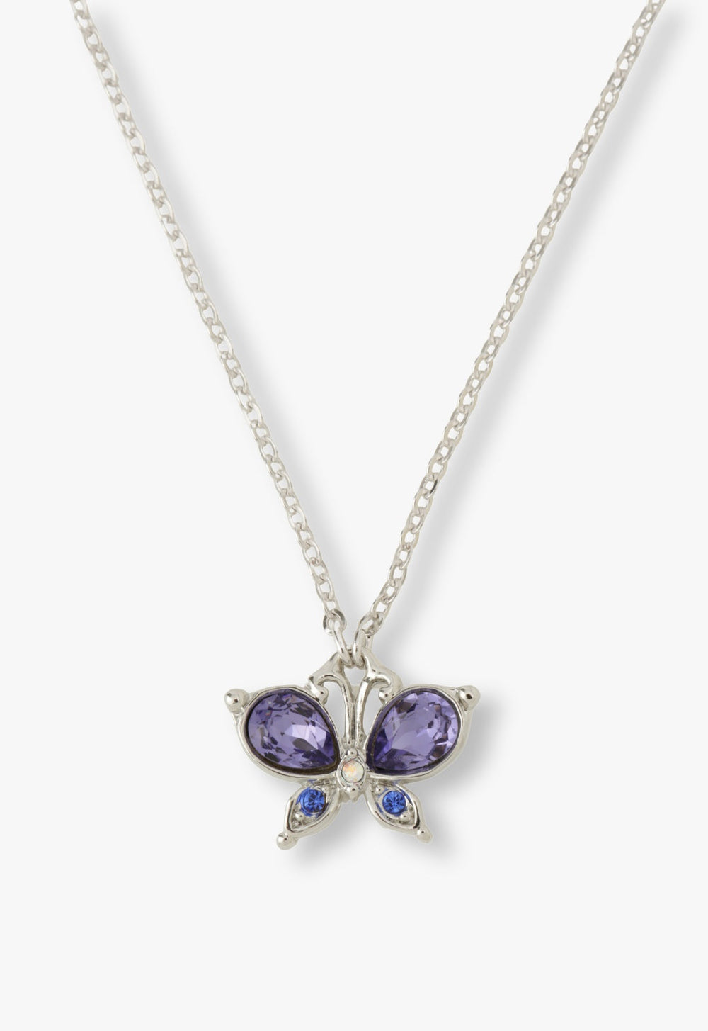 Silver Butterfly Necklace - Anna Sui Sale