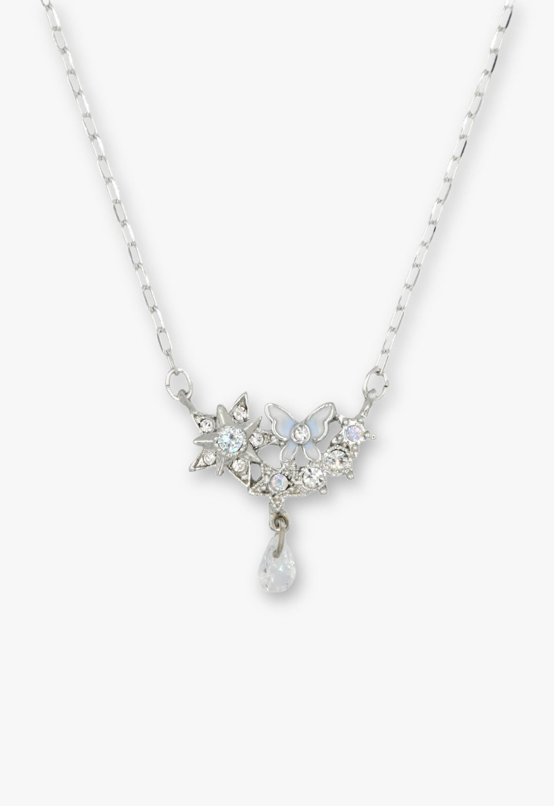Silver Star Butterfly Necklace - Anna Sui US