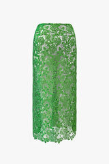 Rose Crochet Lace Skirt - Anna Sui Outlet