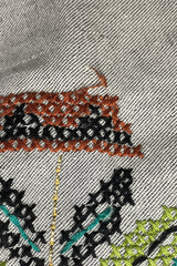 Vintage 60's Circular Hand Embroidered Midi Skirt - Anna Sui Online