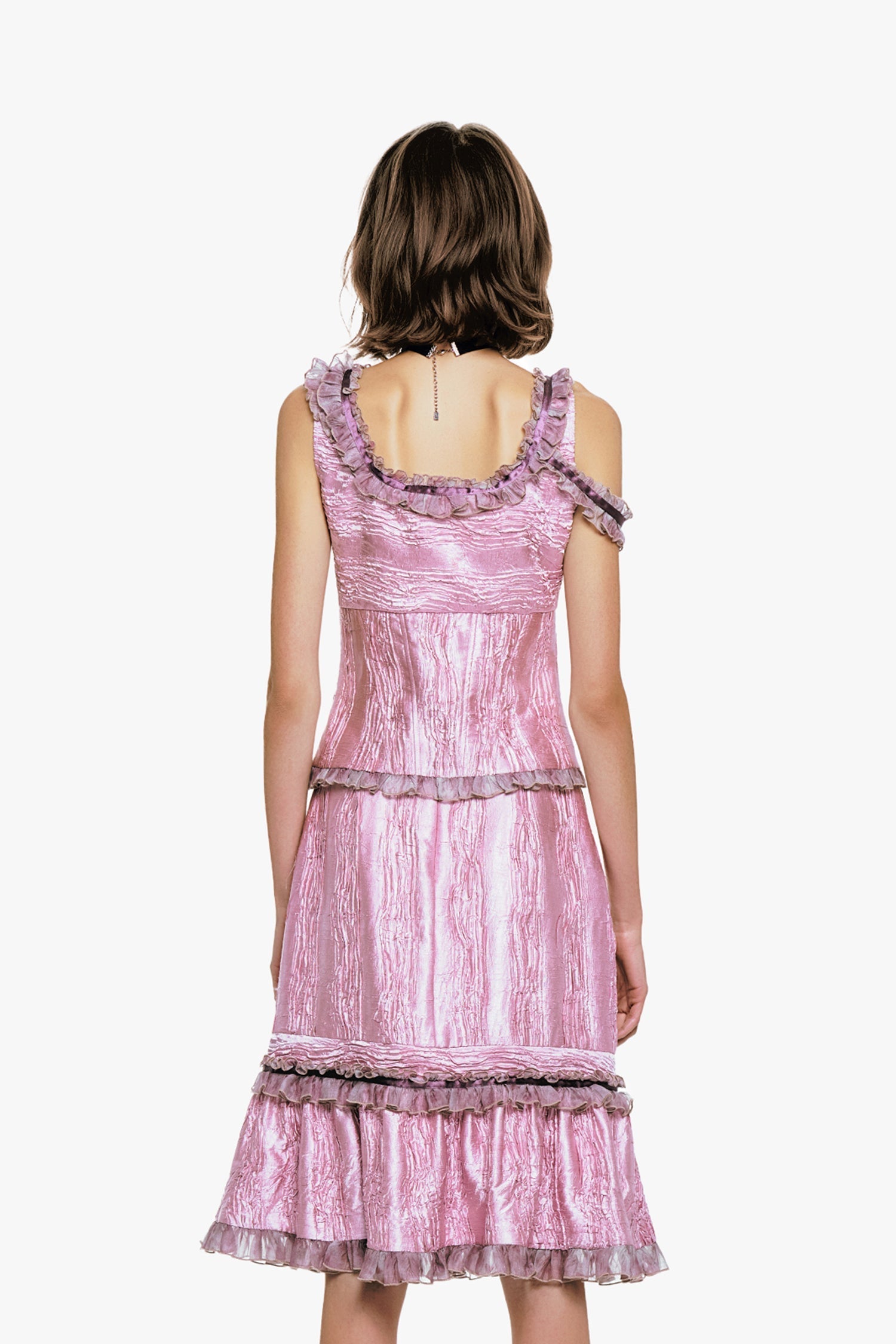 Crushed Satin Bow Top - Anna Sui Online