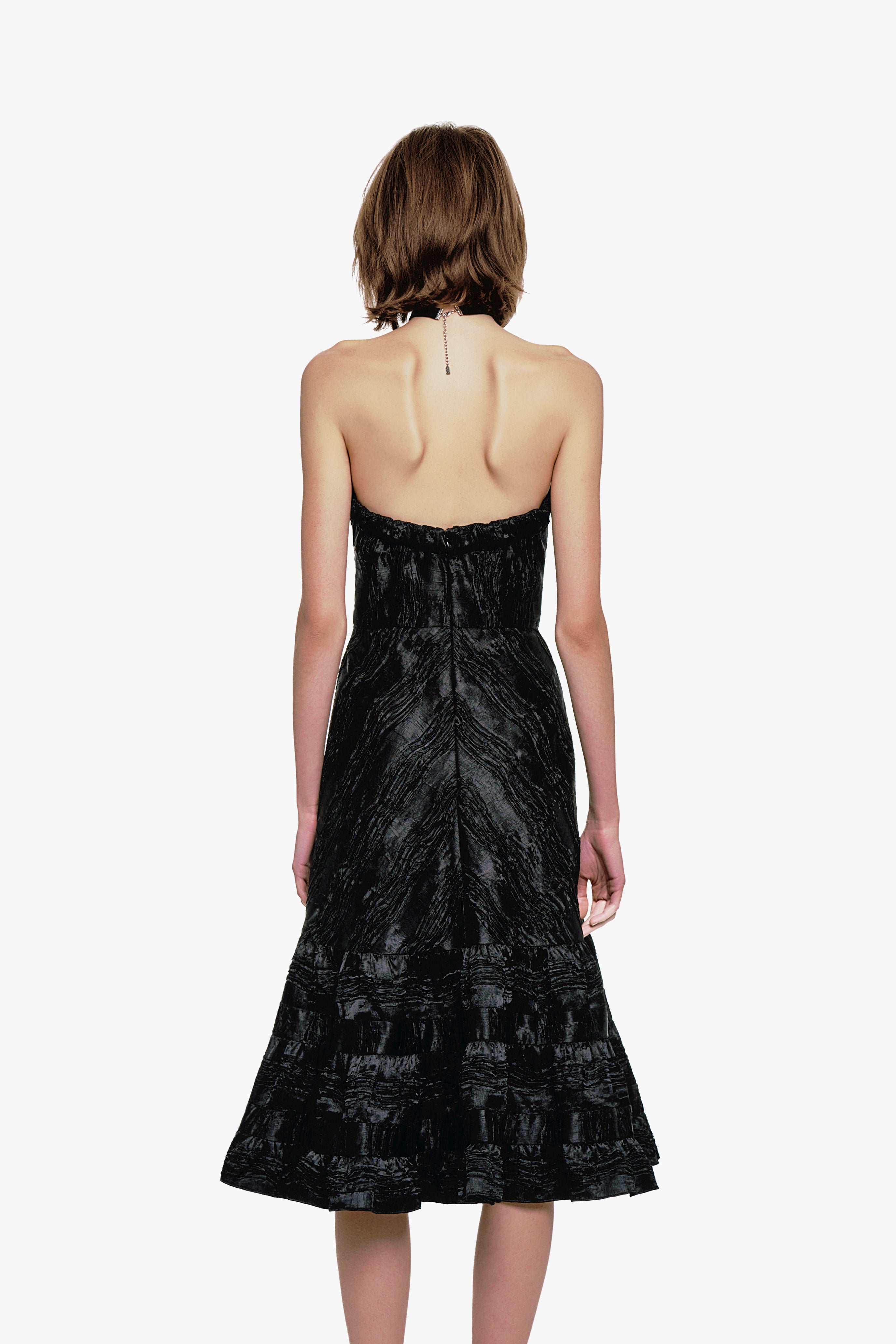 Crushed Satin Sweetheart Dress - Anna Sui Sale