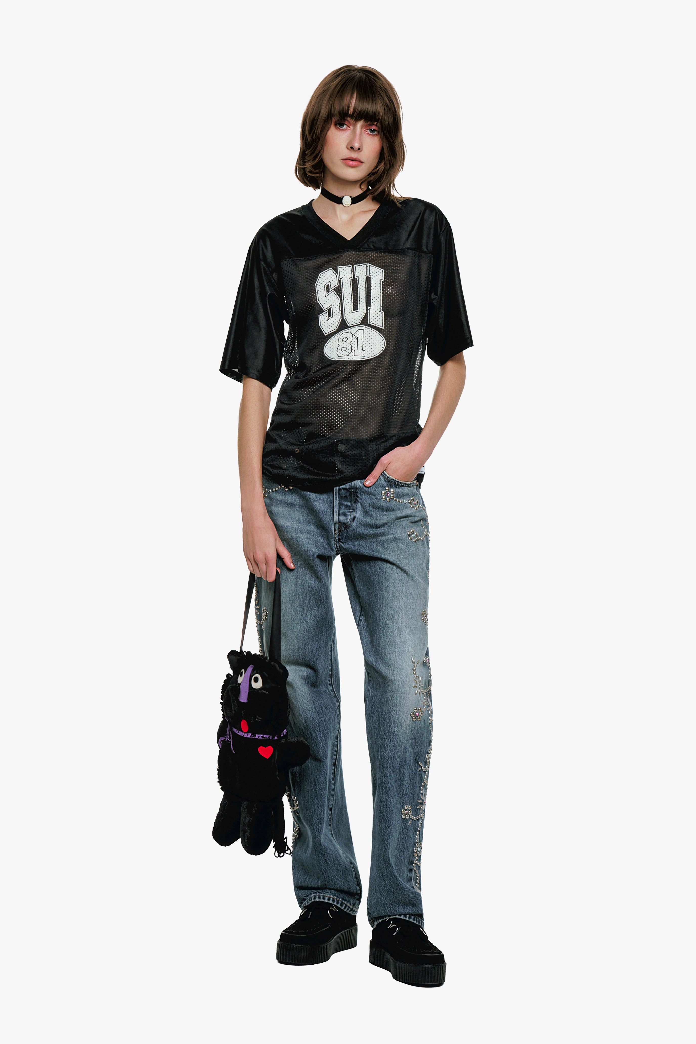 Sui 81 Jersey - Black - Anna Sui Discount