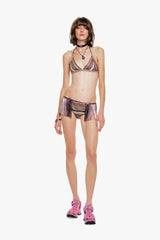 Wavy Chevron Knit Fringe Stripe Bikini Set - Anna Sui Sale