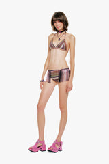 Wavy Chevron Knit Fringe Stripe Bikini Set - Anna Sui Sale