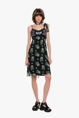 Sketch Roses Chiffon Embroidery Slip Dress - Anna Sui Sale